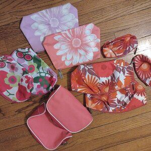 Lot of Ten Clinique Zipper Pouches, Five Paired Sets